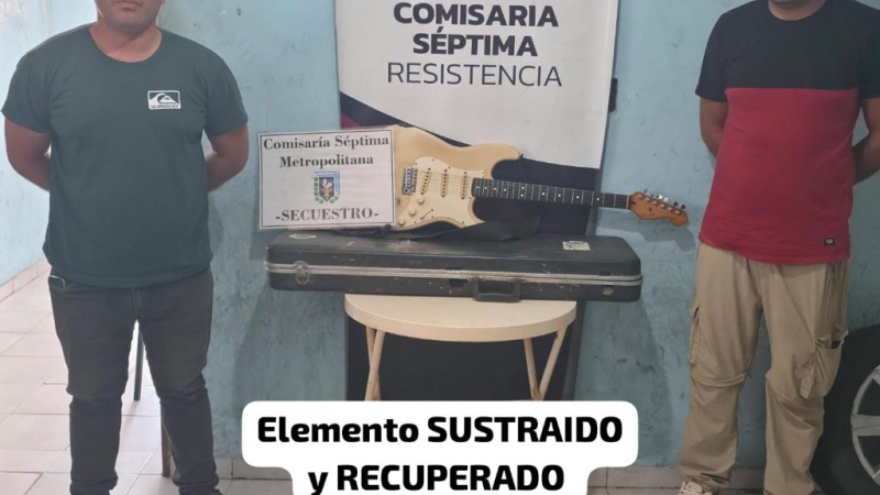 Recuperó una guitarra que se la habían robado y vendido por $7 millones