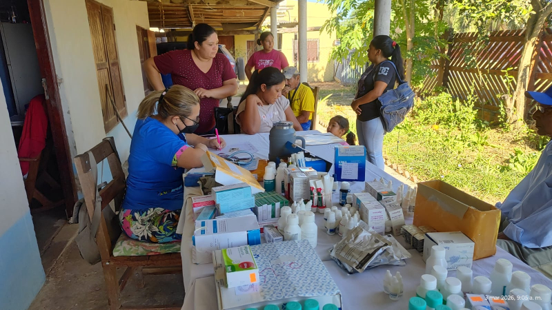 Jornada sanitaria en la colonia El Recreo