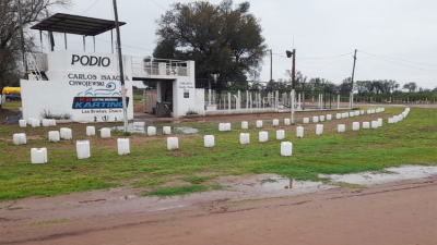 Las lluvias obligaron a posponer el inicio del karting