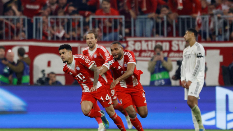 En un partidazo, Bayern Múnich venció al Real Madrid y avanzó a las semifinales