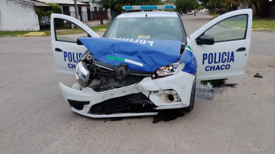 Patrullero chocó cuando acudía de urgencia a un robo en proceso