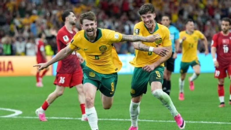 Australia sorprendió al ganarle 2-0 a Turquía