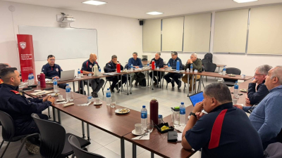 El jefe de bomberos de Las Breñas asistió a una reunión regional sobre efectos de El Niño