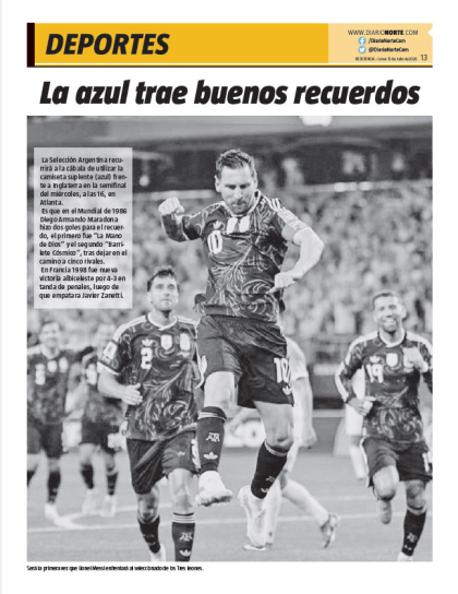 La azul trae buenos recuerdos