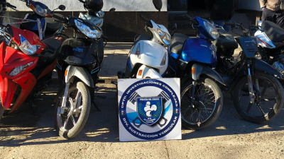 Cayeron tras una intensa investigación: recuperaron cinco motocicletas robadas y detuvieron a un joven de 23 años