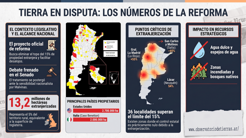El proyecto que desregula la propiedad rural y enciende alarmas