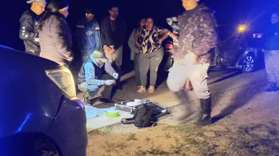Control rural interceptó un auto con 19 envoltorios de cocaína en La Leonesa