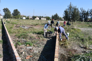 Plaza Los Siriri: etapa de transformación del espacio verde