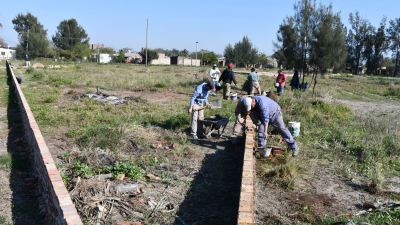 Plaza Los Siriri: etapa de transformación del espacio verde