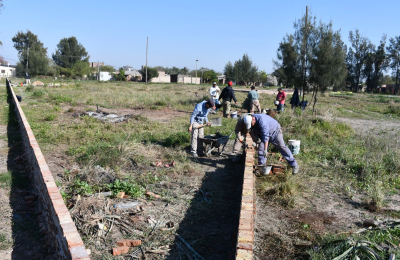 Plaza Los Siriri: etapa de transformación del espacio verde