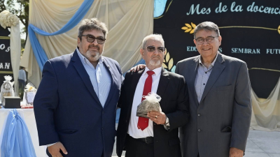 Las Palmas homenajeó al profesor Leonel Héctor Fitz Maurice