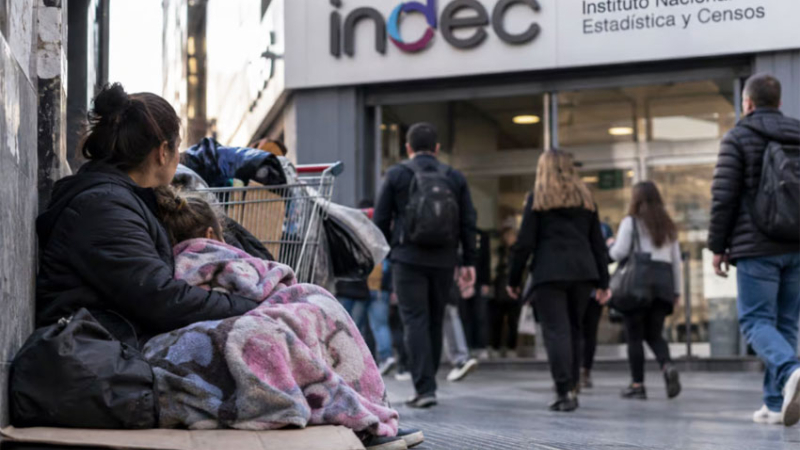 Según el Indec la pobreza subió a 32,3 % en el primer semestre