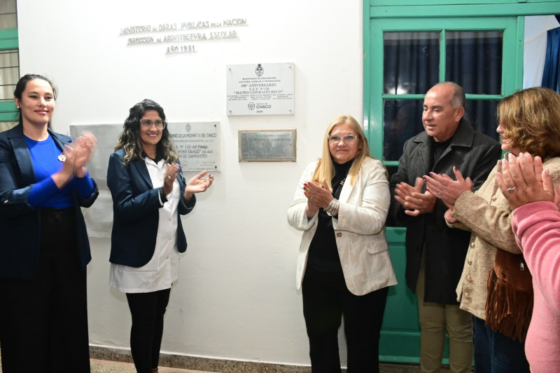 CARMEN DELGADO ACOMPAÑÓ LOS 100 AÑOS DE LA ESCUELA Nº 130 DE LAS BREÑAS