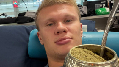 Haaland agradeció a los argentinos que le presentaron el mate