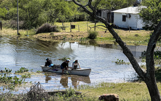 Intendente de la Isla del Cerrito: "El pueblo está rodeado y quedamos como en una palangana"