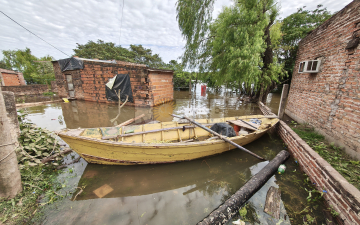 La creciente golpea a los vecinos de Puerto Vilelas