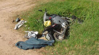 Peatón murió al ser atropellado por motociclista