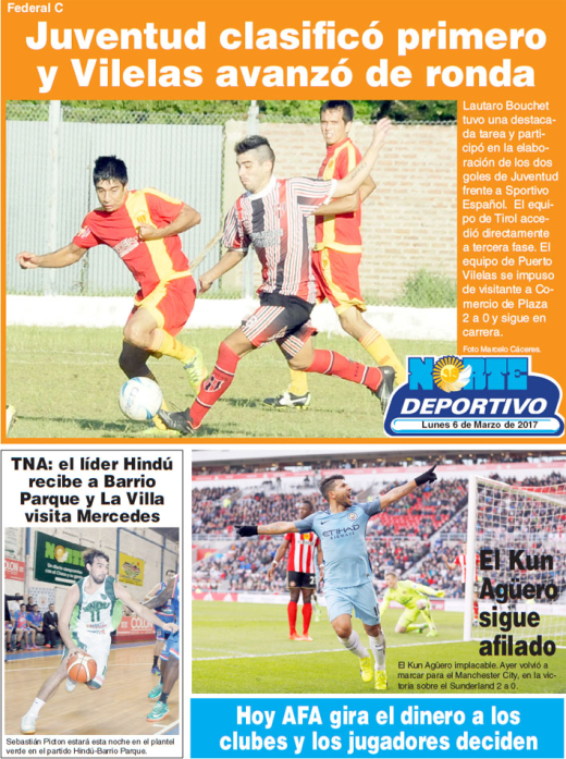 Juventud clasificó primero y Vilelas avanzó de ronda