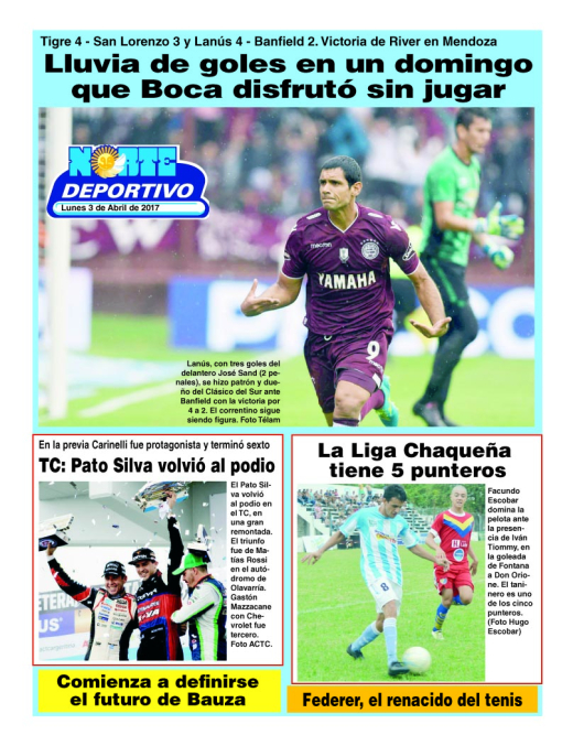 Lluvia de goles en un domingo que Boca disfrutó sin jugar
