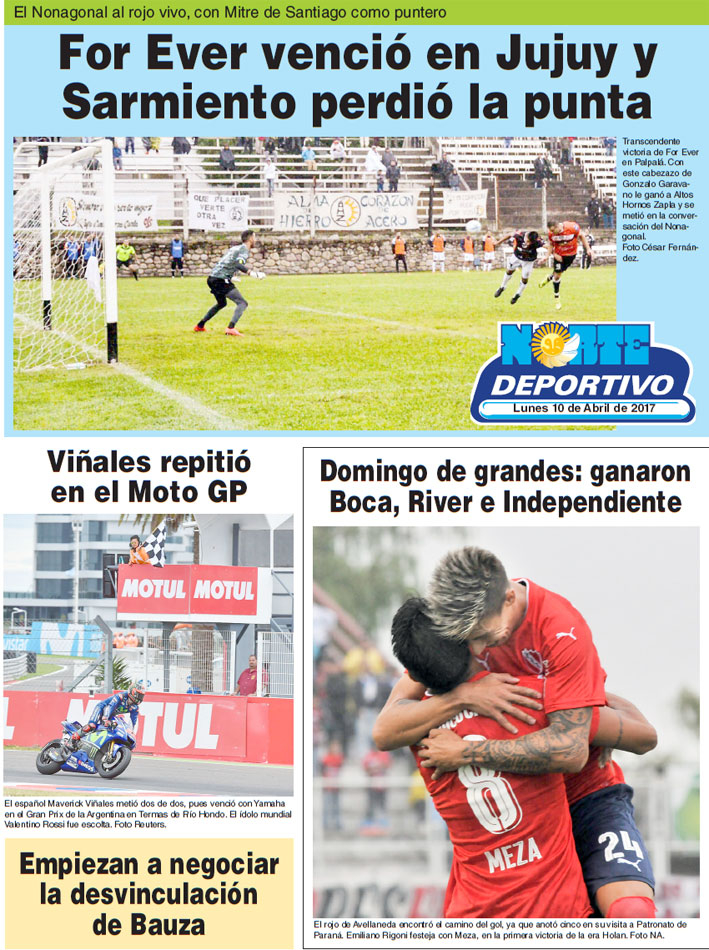 For Ever venció en Jujuy y Sarmiento perdió la punta