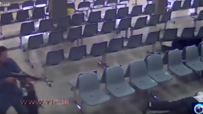 Cámaras de seguridad captaron la masacre terrorista en el parlamento iraní