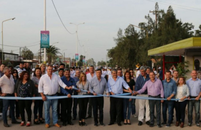 Autovía de acceso, pavimento y otras obras inauguradas en Castelli