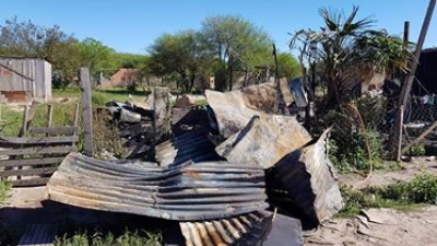 Desesperado pedido de ayuda de una madre que perdió todo tras el incendio de su vivienda