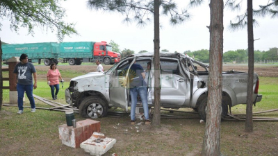 Curva, velocidad y asfalto desparejo, causas que casi provocan una tragedia sobre ruta 11