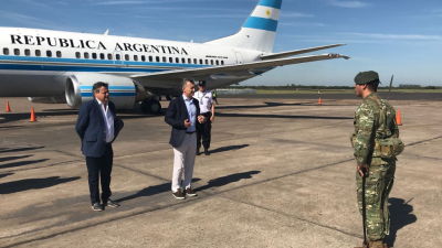 Mauricio Macri en el Chaco: Recorre la obra de la planta de tratamiento de efluentes cloacales