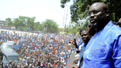 George Weah, presidente de Liberia