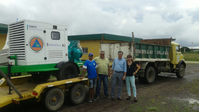 Entregan bombas extractoras para Vedia y la Isla del Cerrito
