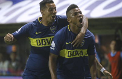 Un zapatazo de Fabra tapó las limitaciones de Boca 