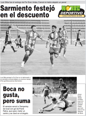 Sarmiento festejó en el descuento
