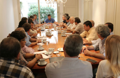 Peppo escuchó inquietudes de partidos aliados: transmitió tranquilidad y el compromiso de fortalecer el frente