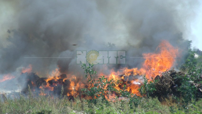 Quema en el basural municipal de Du Graty: el humo invade los barrios