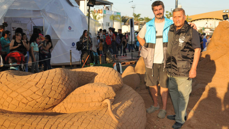 Arce inauguró sus “Animales en arena de El Impenetrable”