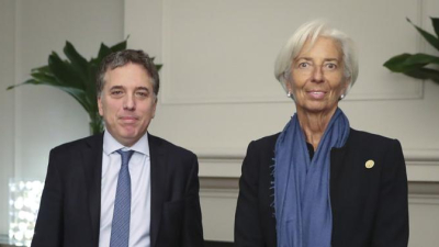 Christine Lagarde llegó al país, se reunió con Caputo y Dujovne y cenó con Macri