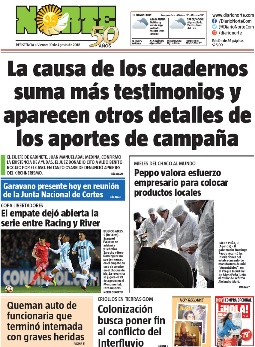 Edición del 10.08.18