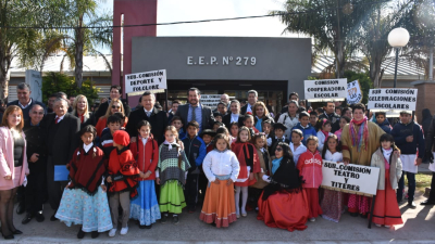 Peppo inauguró múltiples obras y realizó importantes anuncios en el 73° aniversario de Las Garcitas
