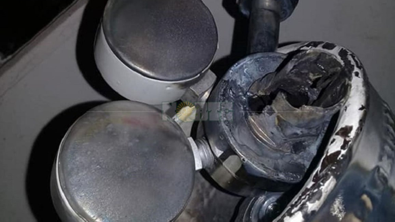 Le explotó un tubo de oxígeno y podría perder el ojo
