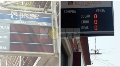El gran salto del dólar apagó las pizarras de bancos y casas de cambio en Resistencia
