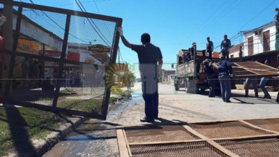 Fuerte custodia en supermercado y alrededores de Sáenz Peña 