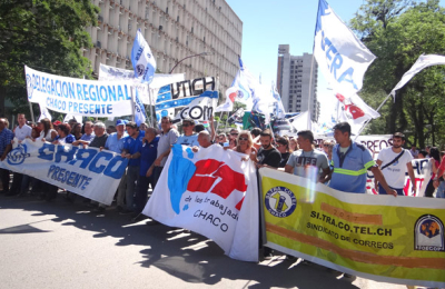 Con masiva adhesión de sindicatos, el Chaco se suma al paro general