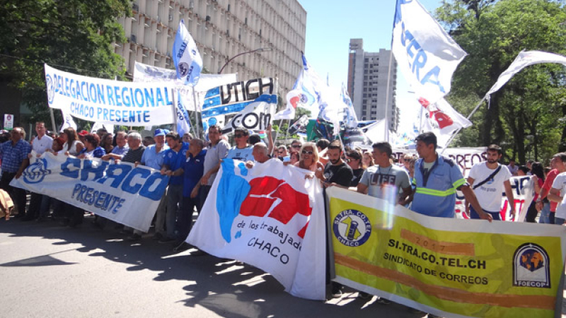 Con masiva adhesión de sindicatos, el Chaco se suma al paro general