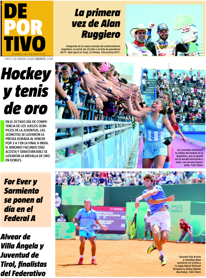 Hockey y tenis de oro 