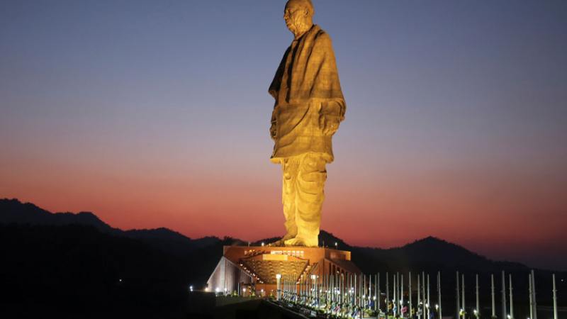 India inauguró la estatua más alta del mundo