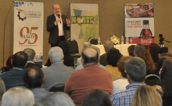 Alfredo Leuco en el 50º Aniversario de NORTE.  Foto: Marcelo "Sapo" Cáceres