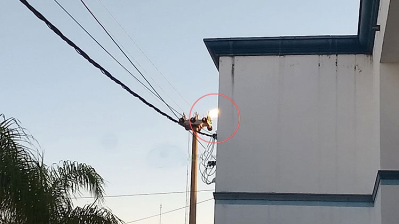 Villa Angela: explotó un transformador y dejó sin luz a parte del centro