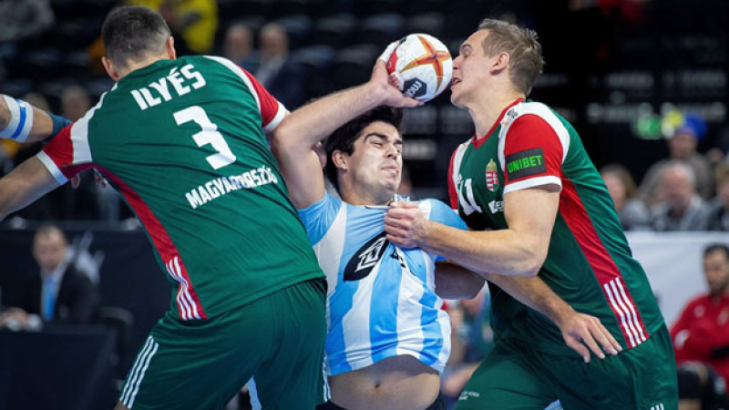 Mundial de handball: Argentina igualó con Hungría en el partido del debut