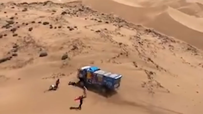 Rally Dakar: camión atropelló a un espectador